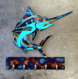 Blue Marlin Key & Leash Hanger