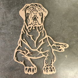 Mastiff Metal Wall Art