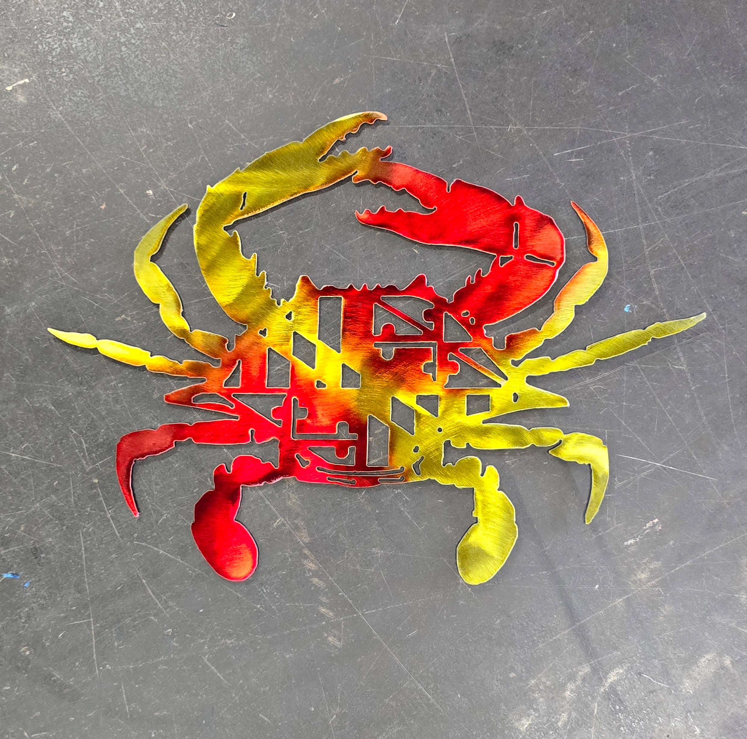 Maryland Blue Crab Metal Art