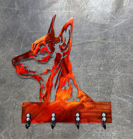 Miniature Pinscher Key & Leash Hanger