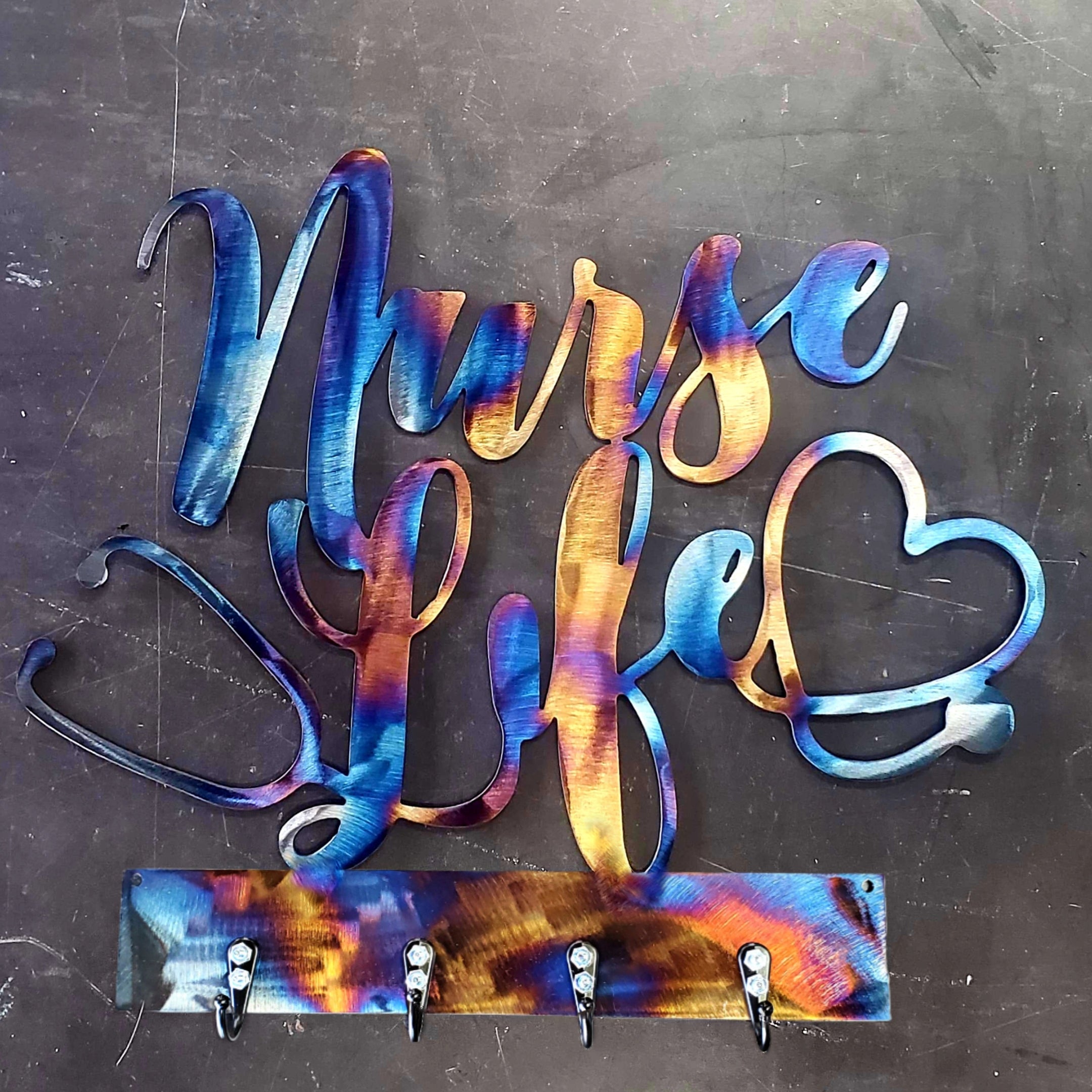 Nurse Life Key & Leash Hanger