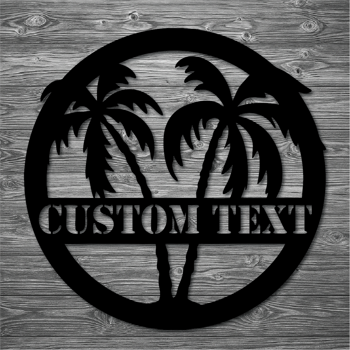 Palm Trees Personalized Sign