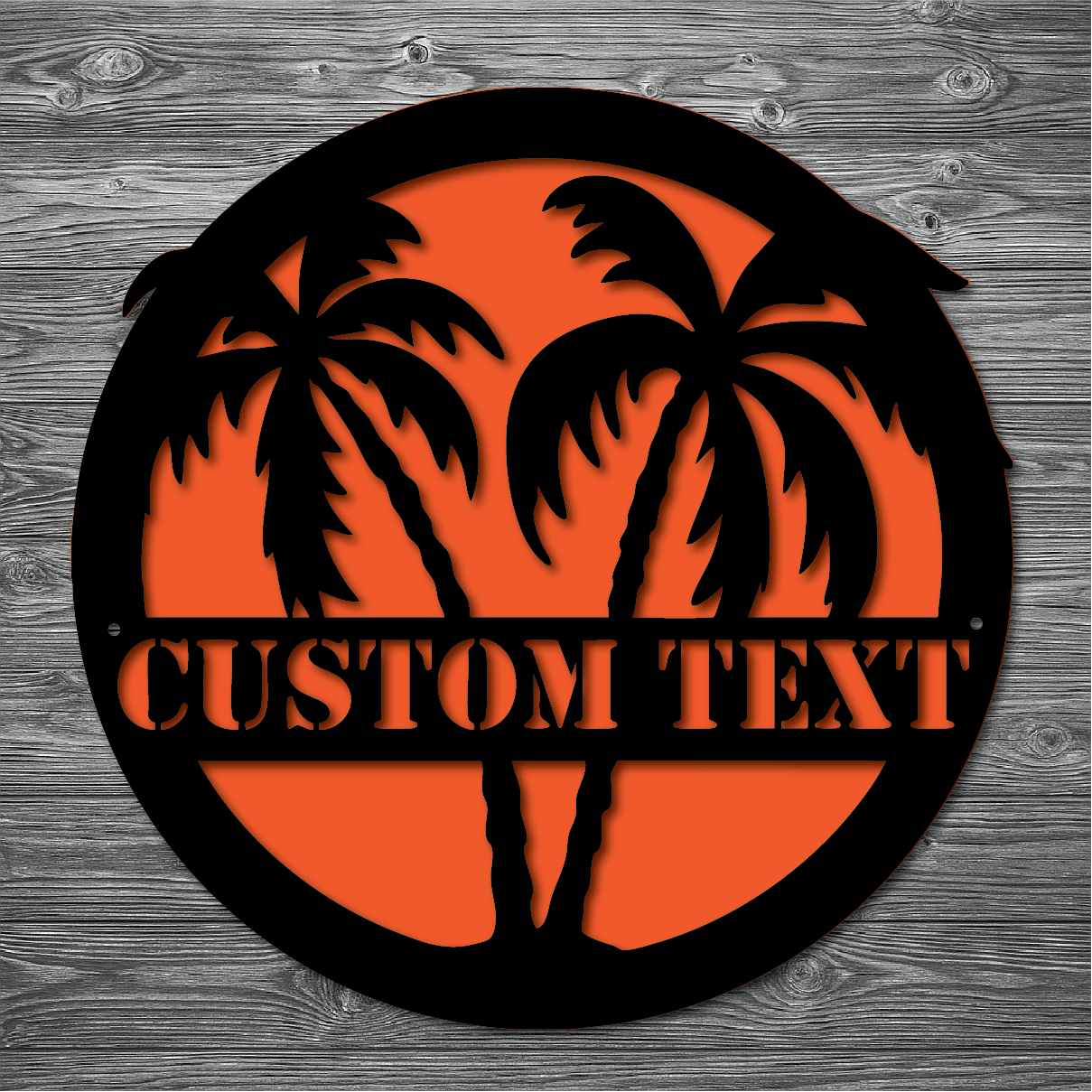 Palm Trees Personalized Sign