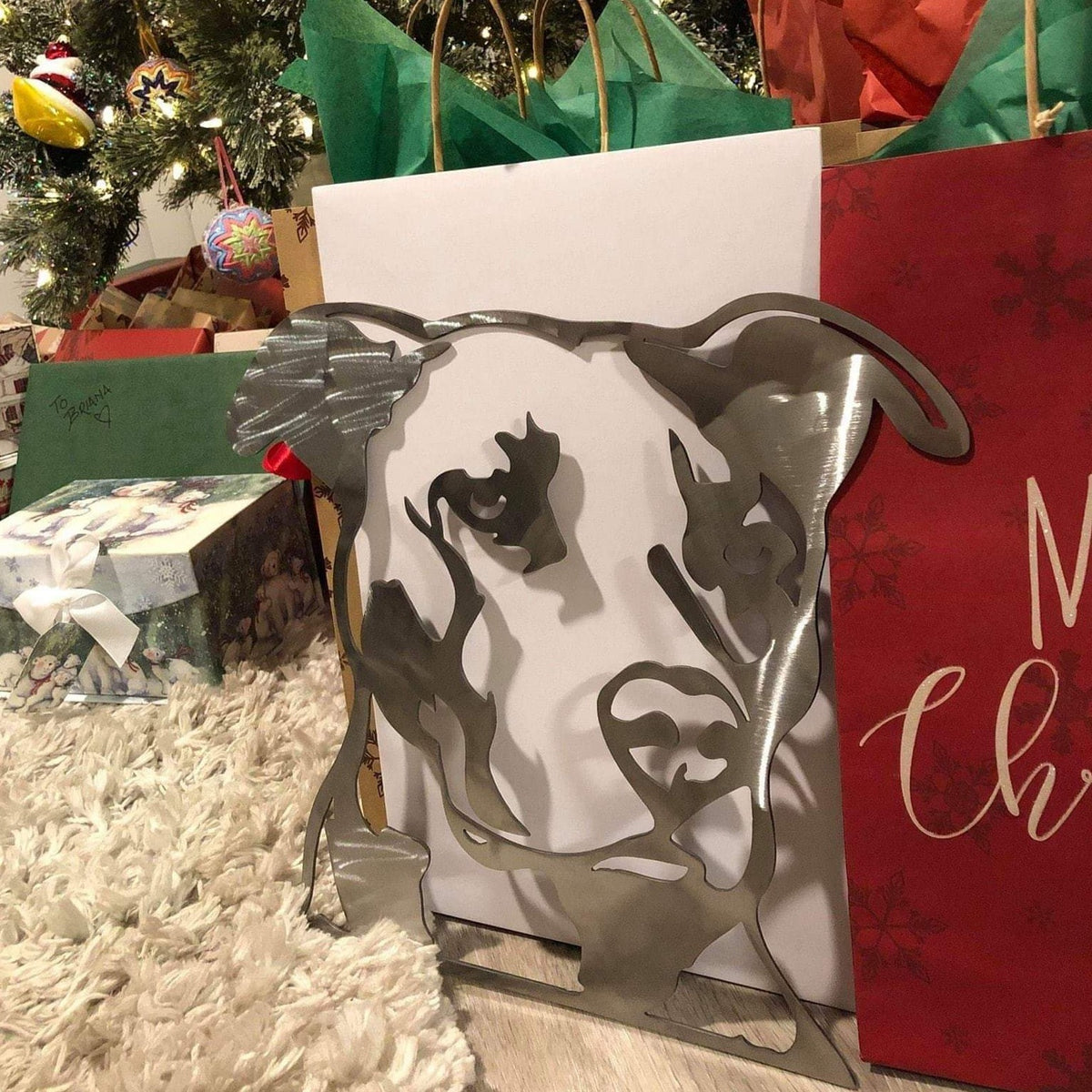 Pitbull Metal Wall Art