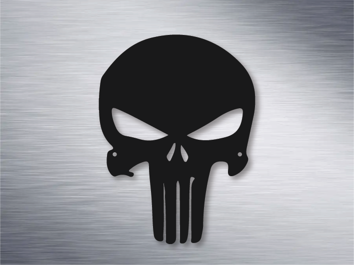 Punisher Skull Metal Art