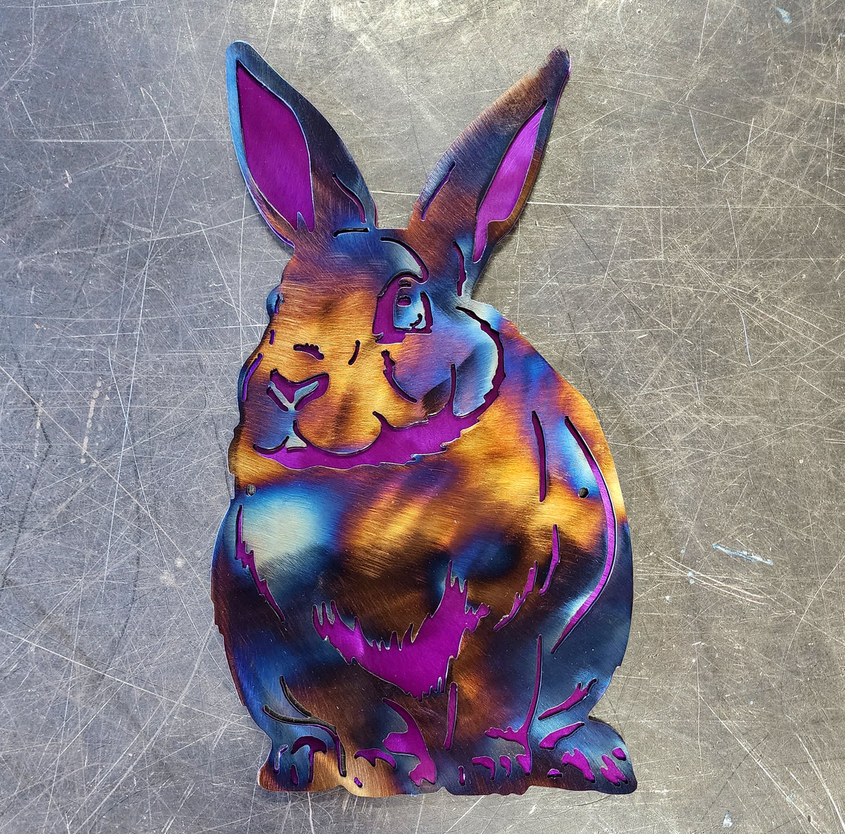 Rabbit Metal Wall Art