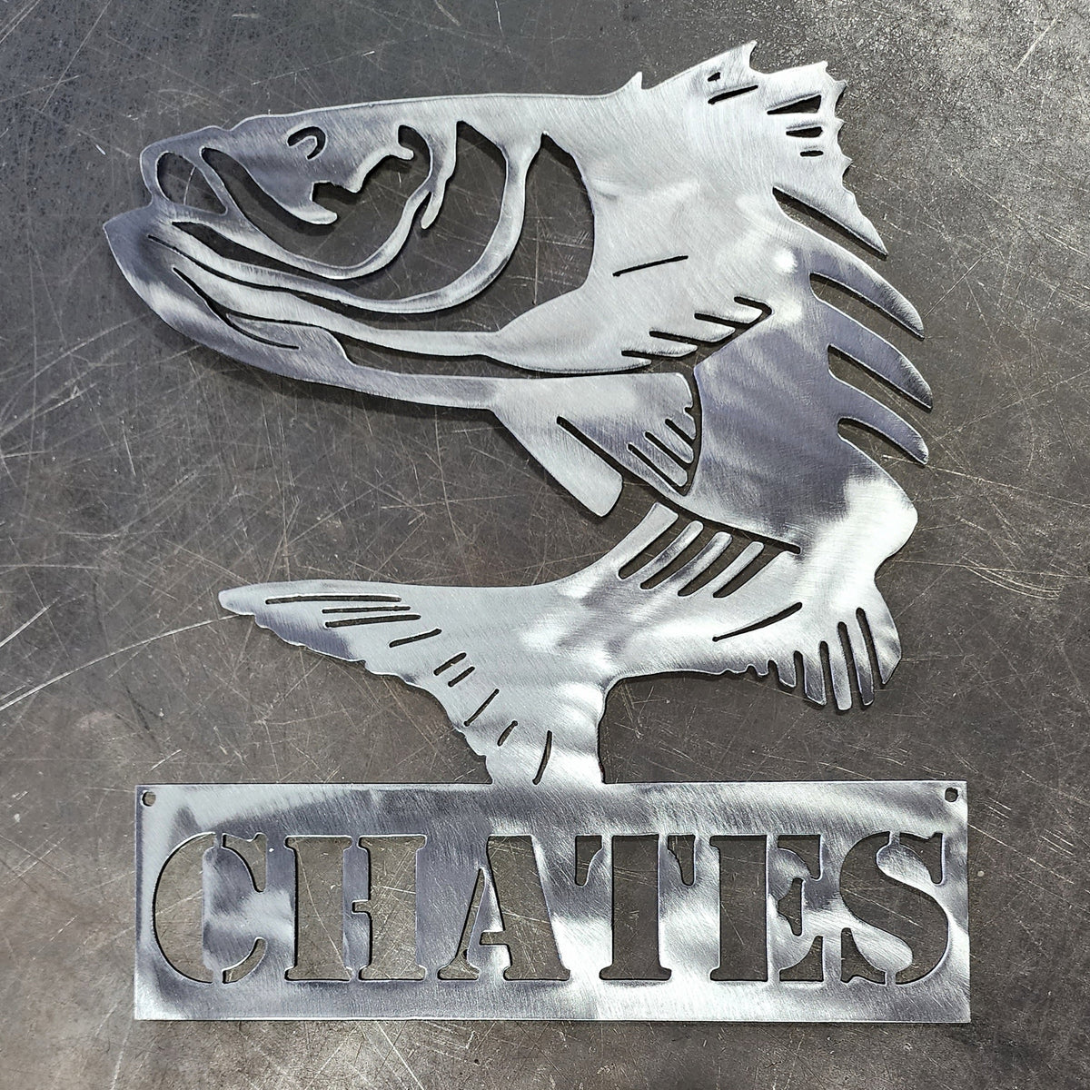 Striped Bass (Rockfish) Personalized Metal Sign #1