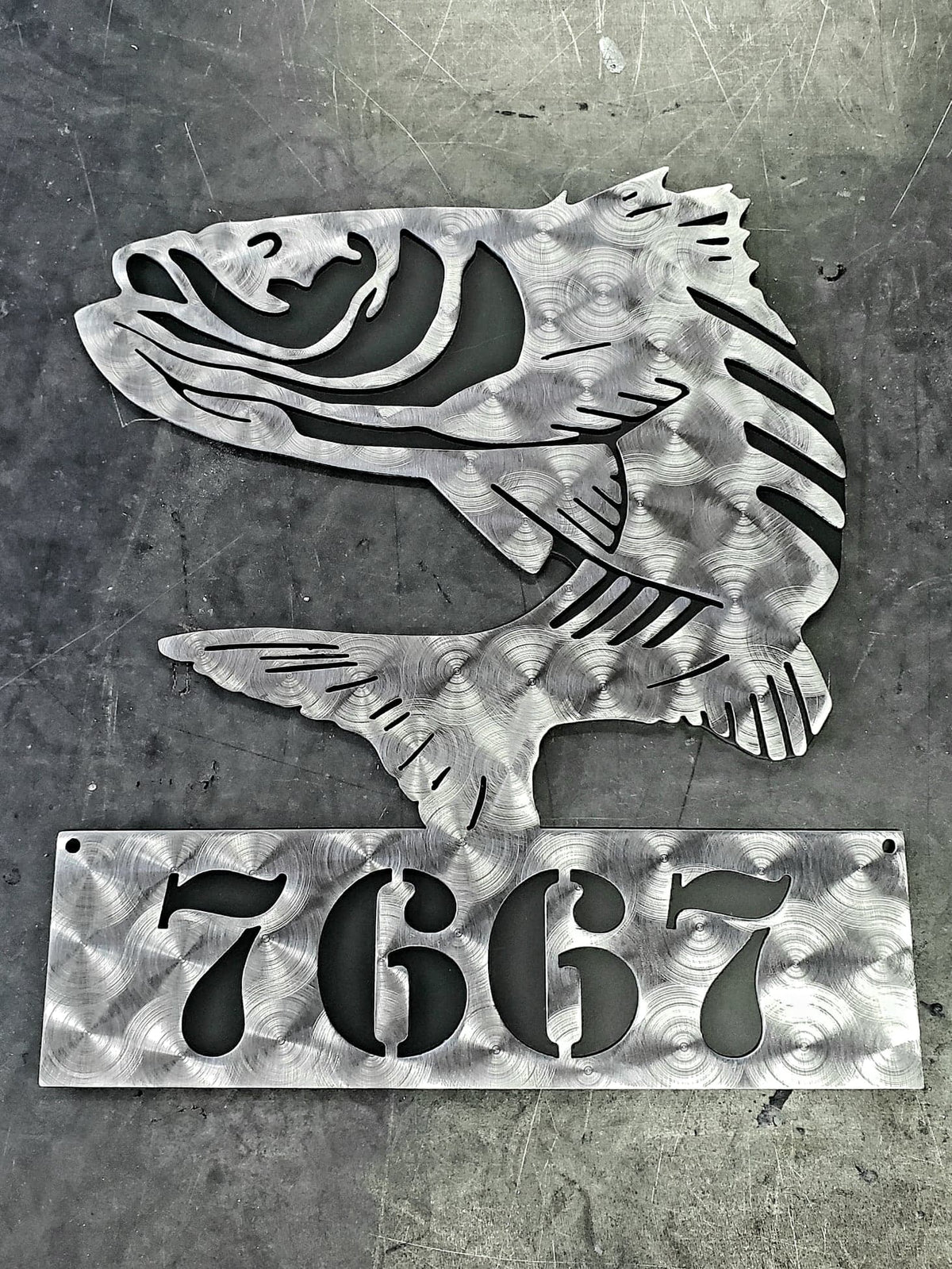 Striped Bass (Rockfish) Personalized Metal Sign #1