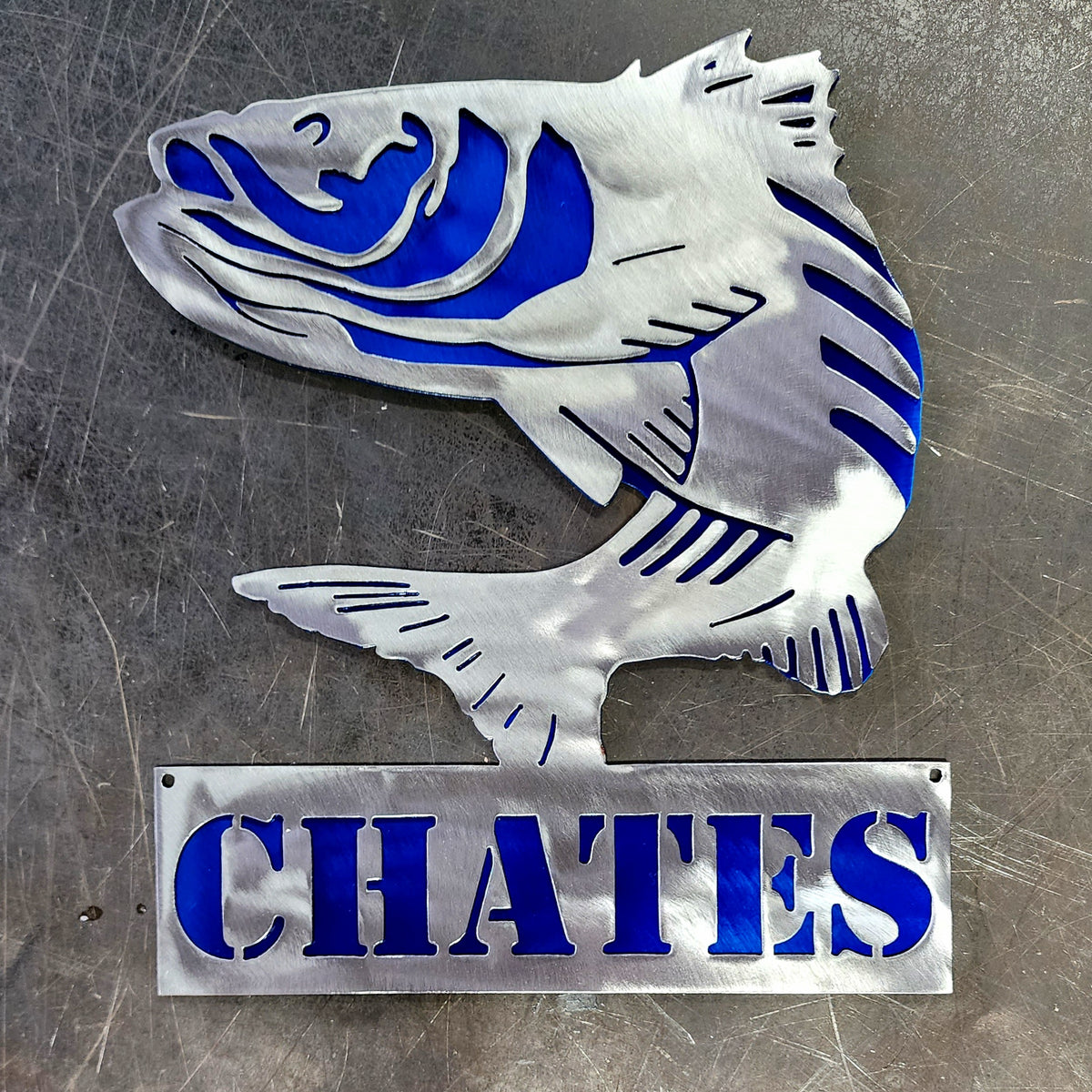 Striped Bass (Rockfish) Personalized Metal Sign #1