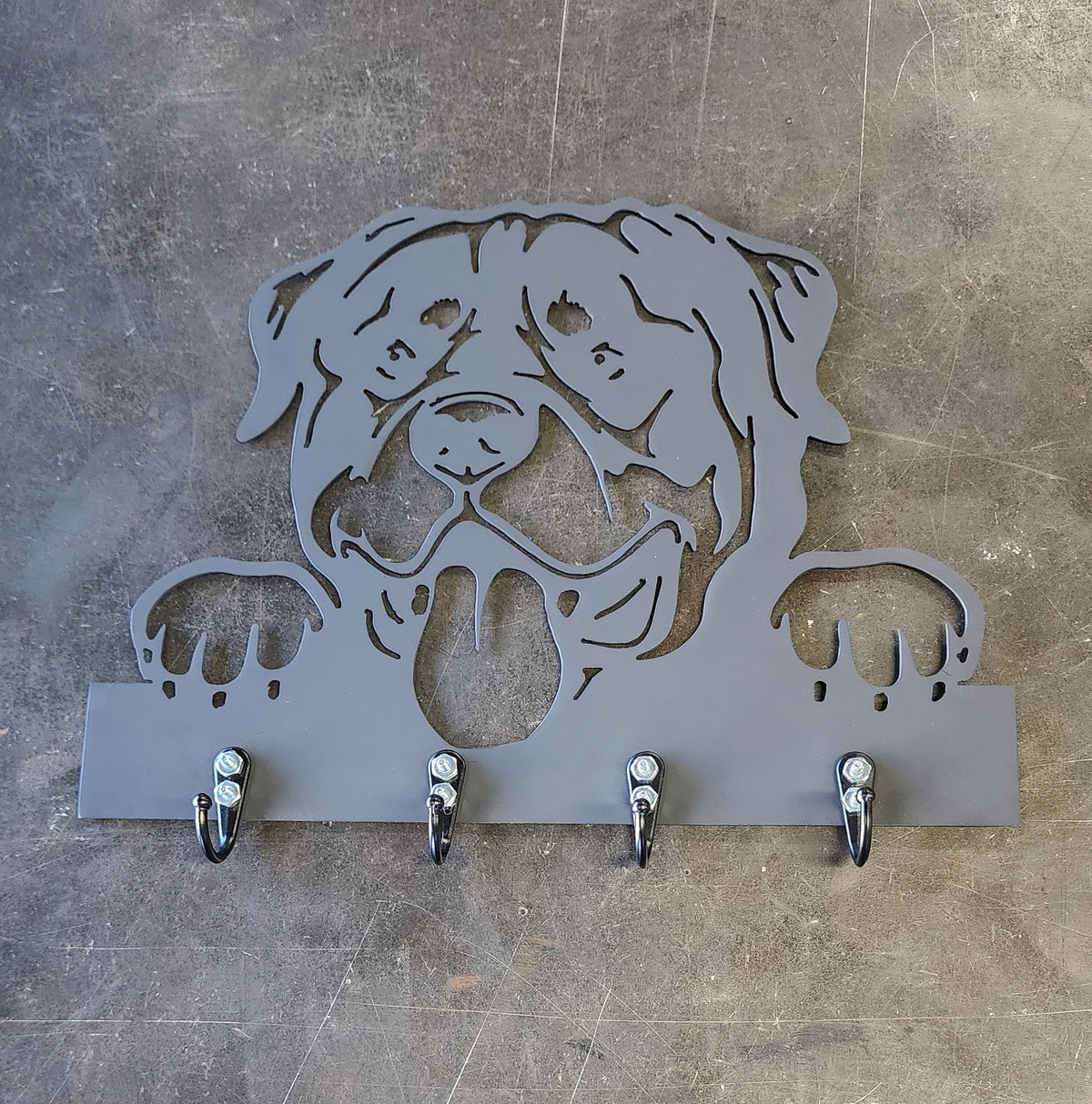 Rottweiler Key & Leash Hanger