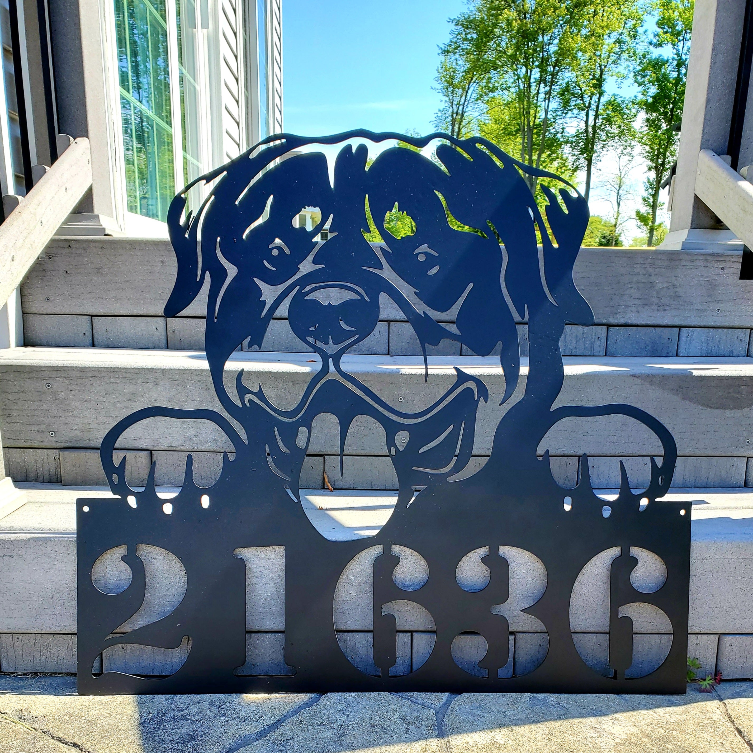 Rottweiler Address & Name Sign #1
