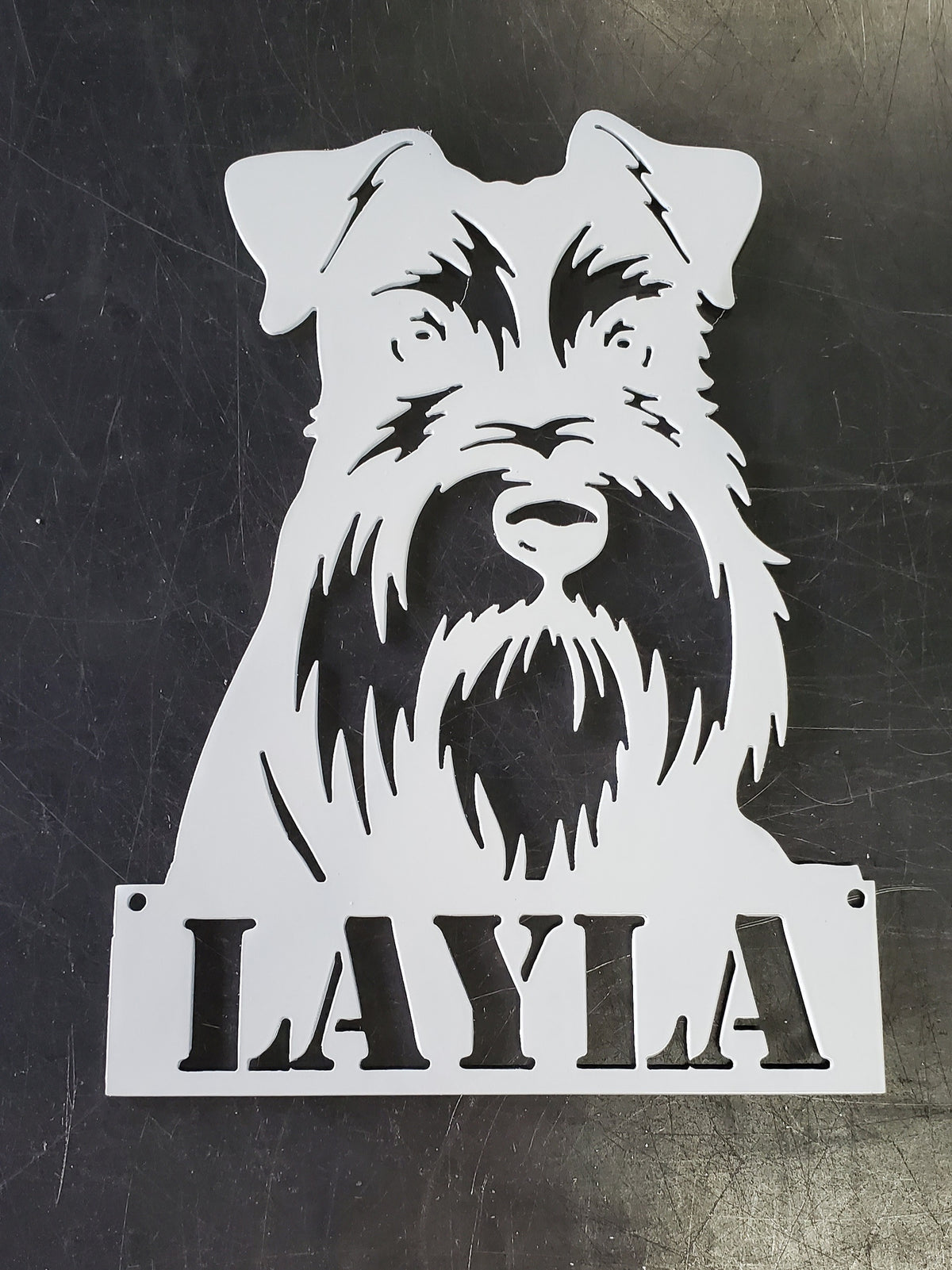 Schnauzer Metal Wall Art
