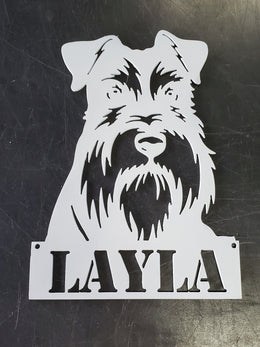 Schnauzer Metal Wall Art