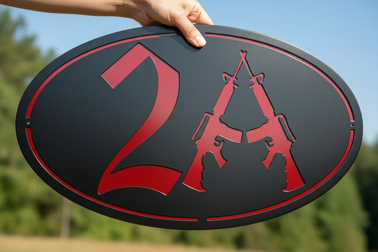 Second Amendment Metal Wall Art