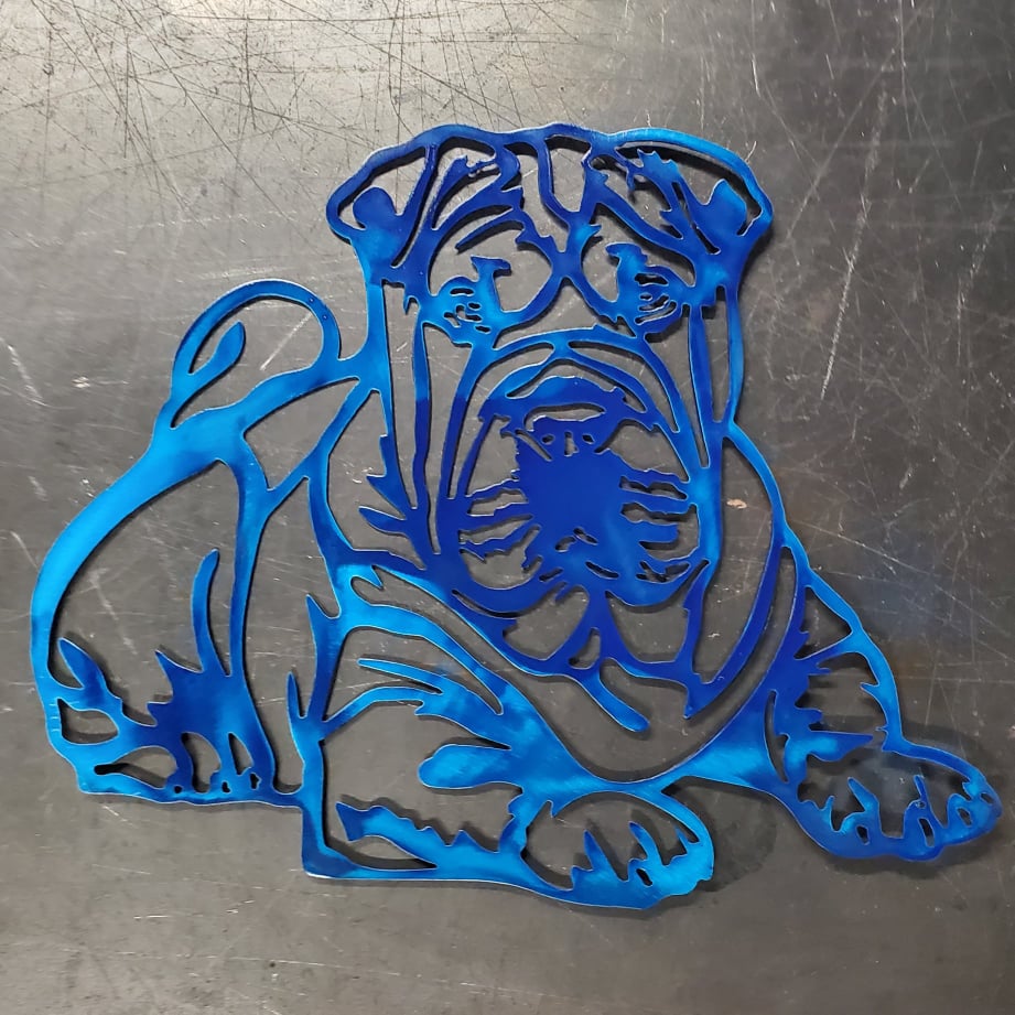 Shar Pei Metal Wall Art