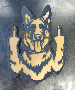 German Shepherd Metal Wall Art