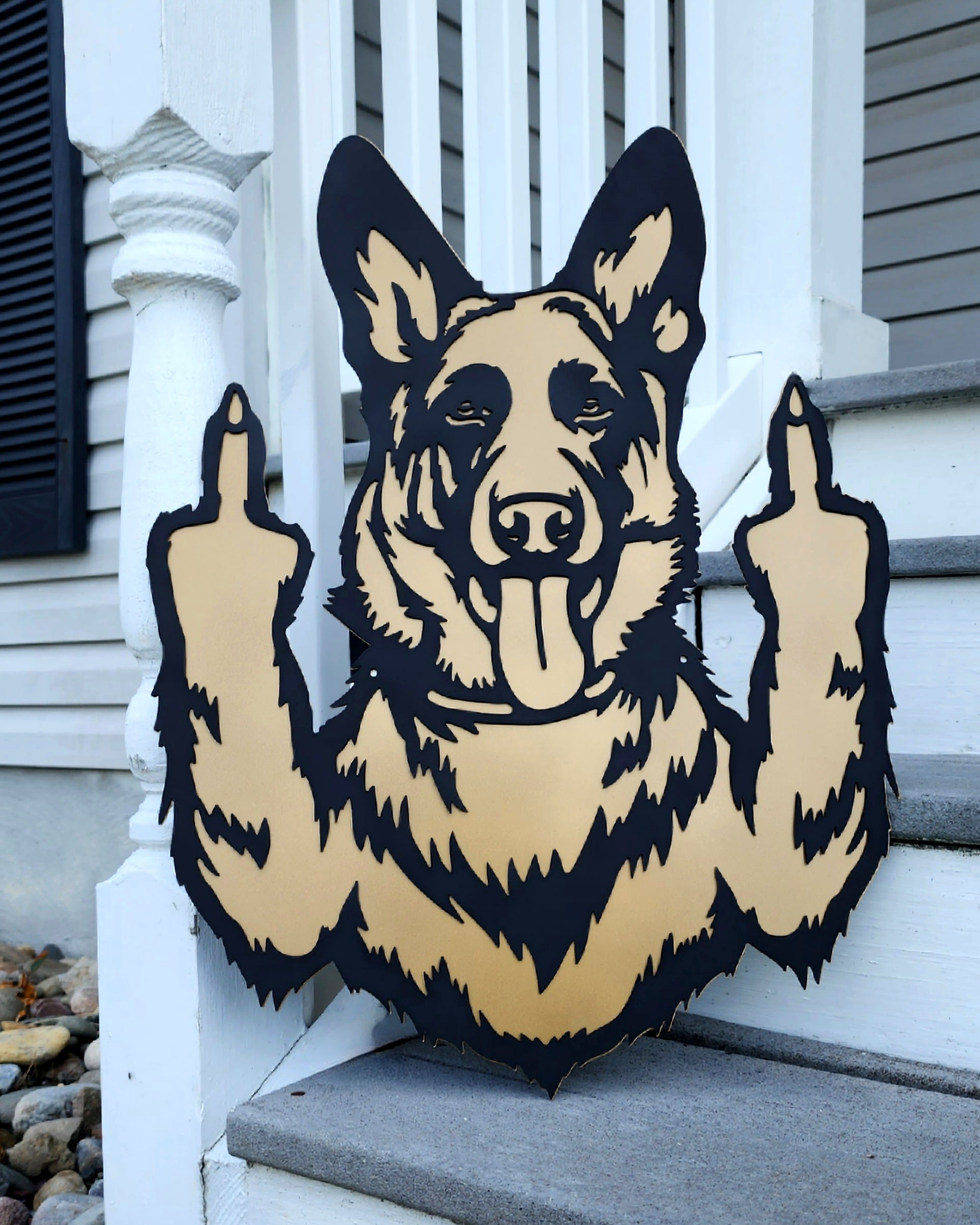 German Shepherd #3 Metal Art