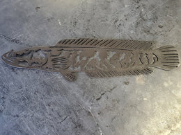 Northern Snakehead Metal Wall Art
