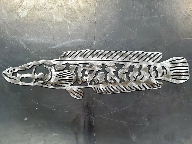 Northern Snakehead Metal Wall Art #2