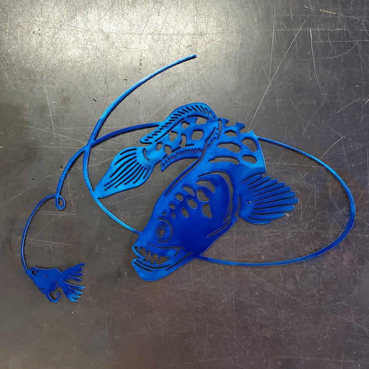 Northern Snakehead Metal Wall Art
