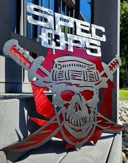 Spec Ops skull and tools sign by Elite Metalworking