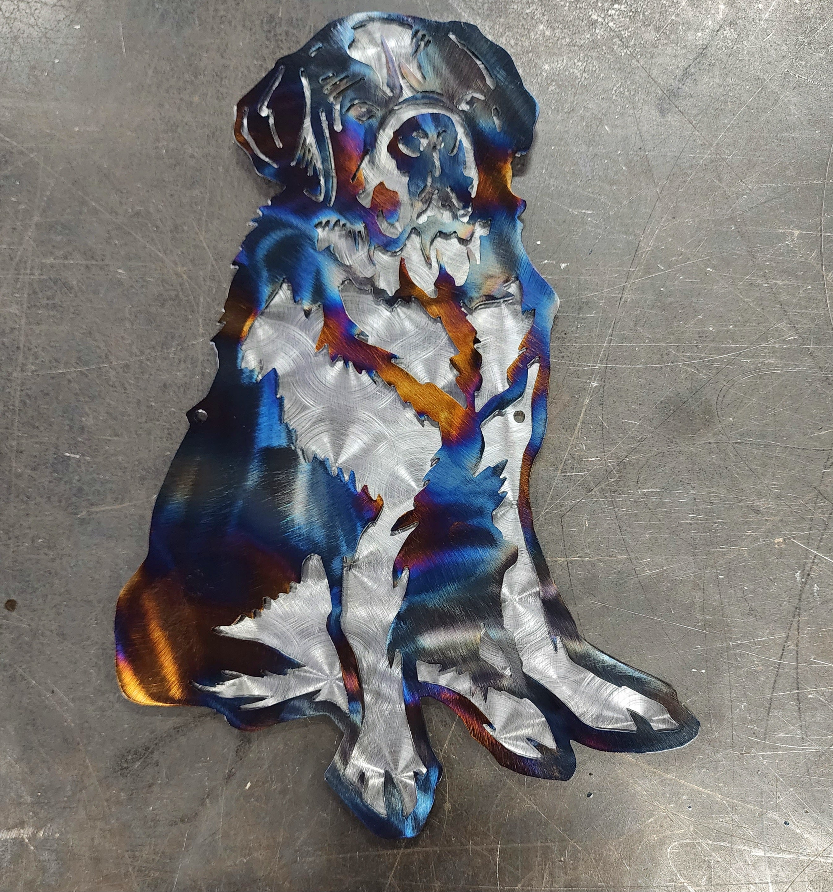 St. Bernard #3 Metal Art