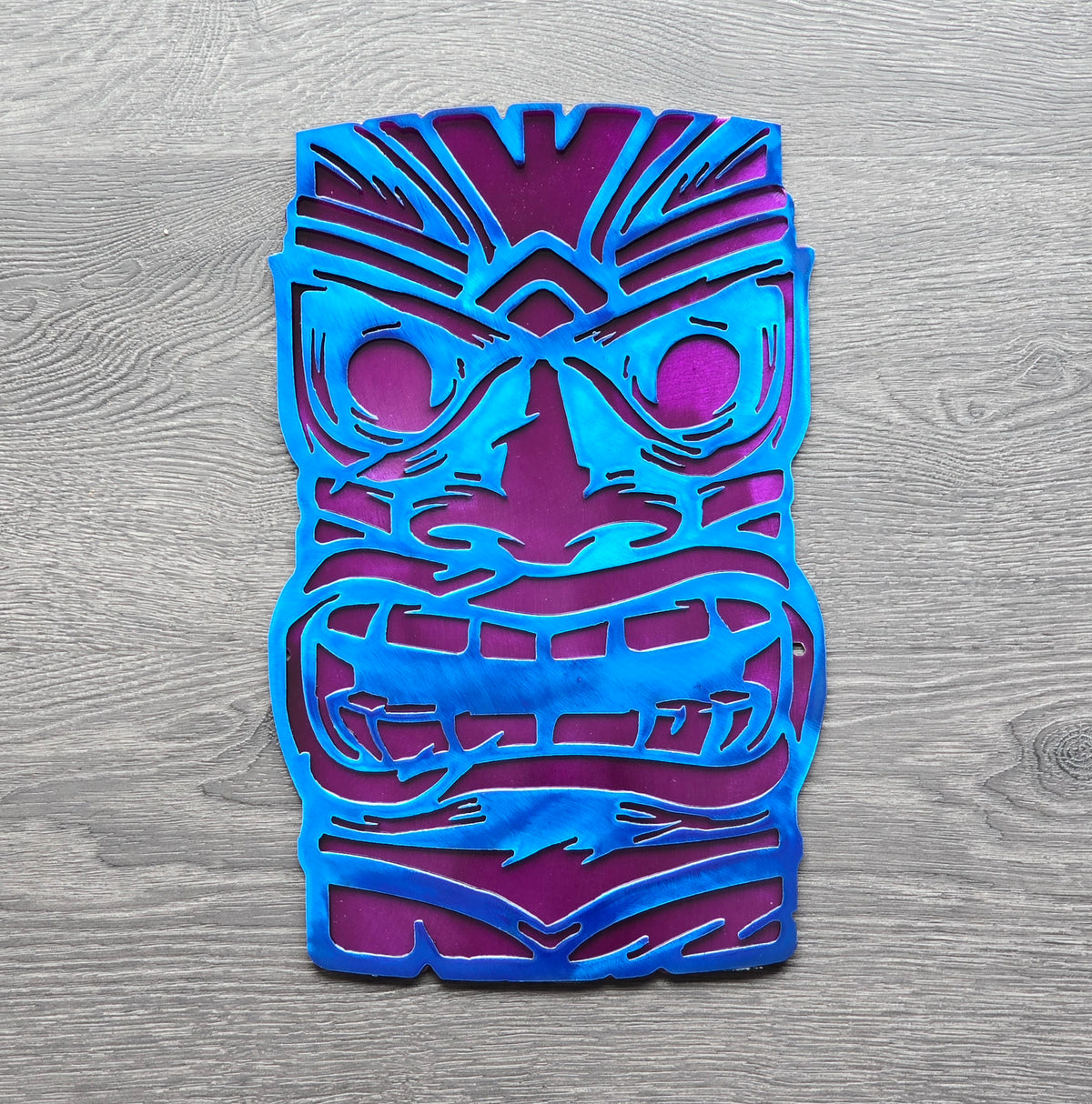 Tiki Mask Metal Wall Art