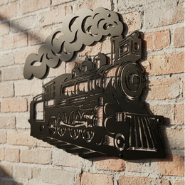 Train Metal Wall Art