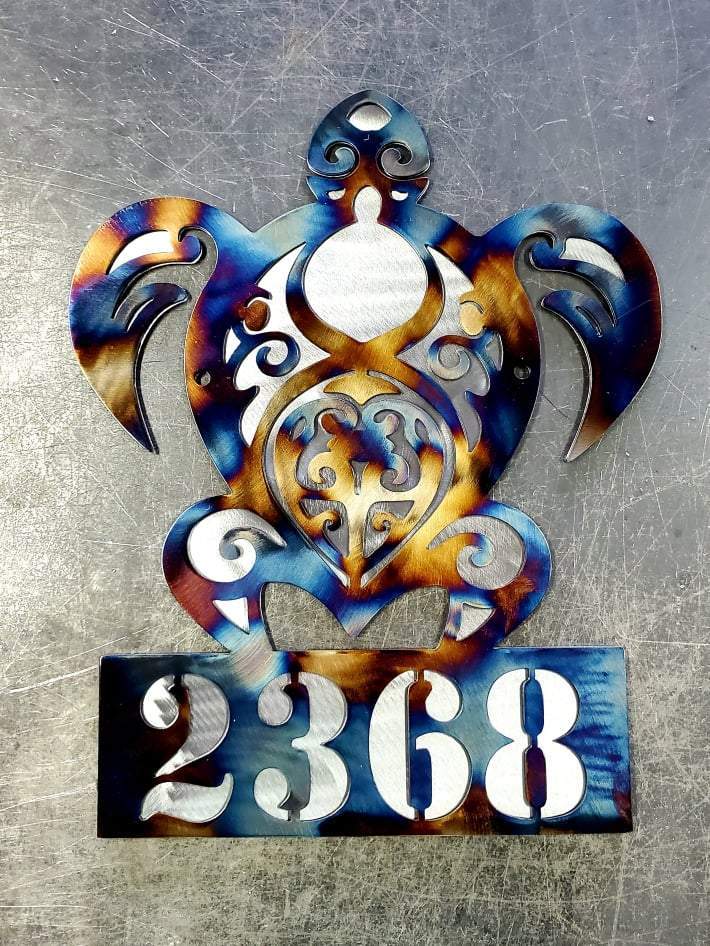 Sea Turtle Personalized Metal Sign