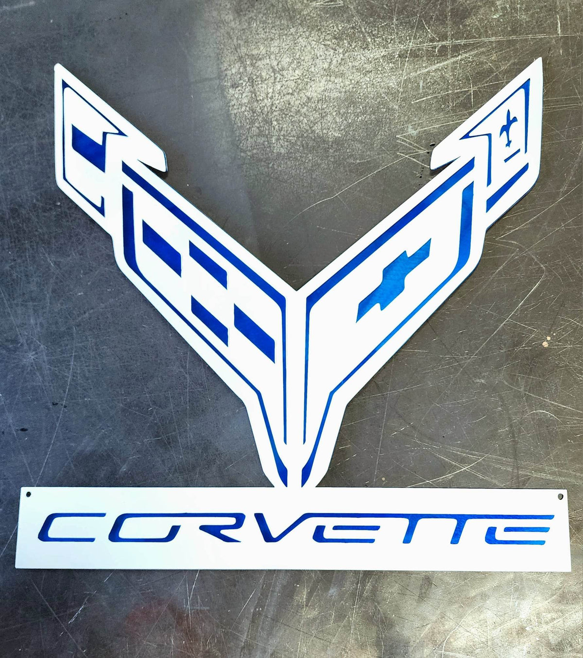 Corvette C8 Metal Wall Art #2