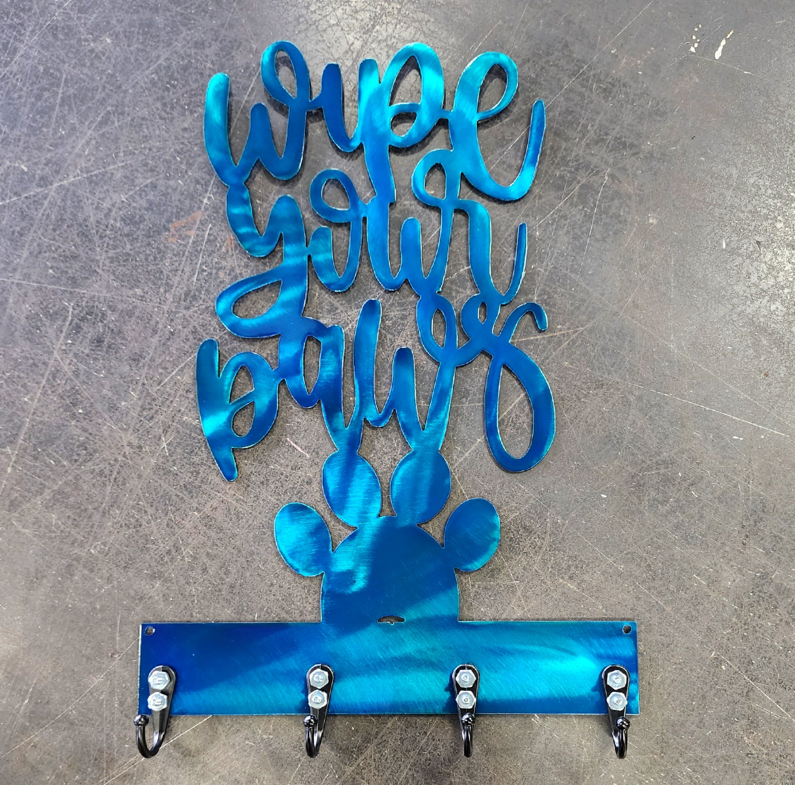 Wipe Your Paws Key & Leash Hanger