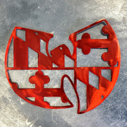 Maryland "W" Metal Wall Art