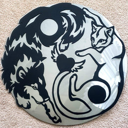 Dragon yin-yang artwork by Elite Metalworking