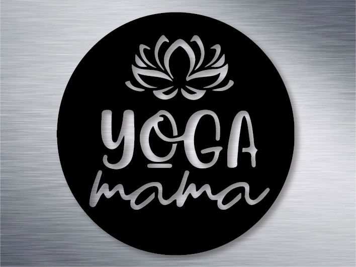 Yoga Mama Metal Art