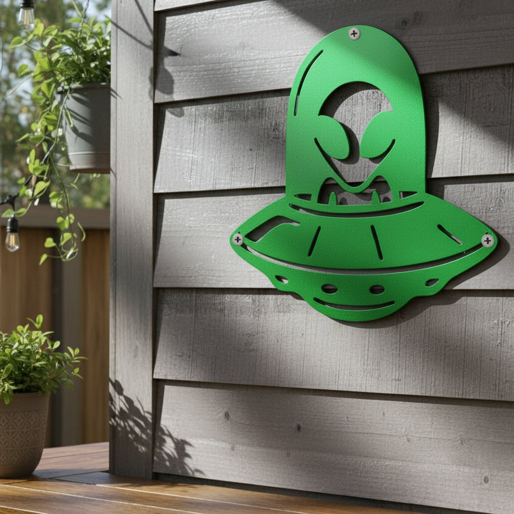 Alien UFO Metal Art