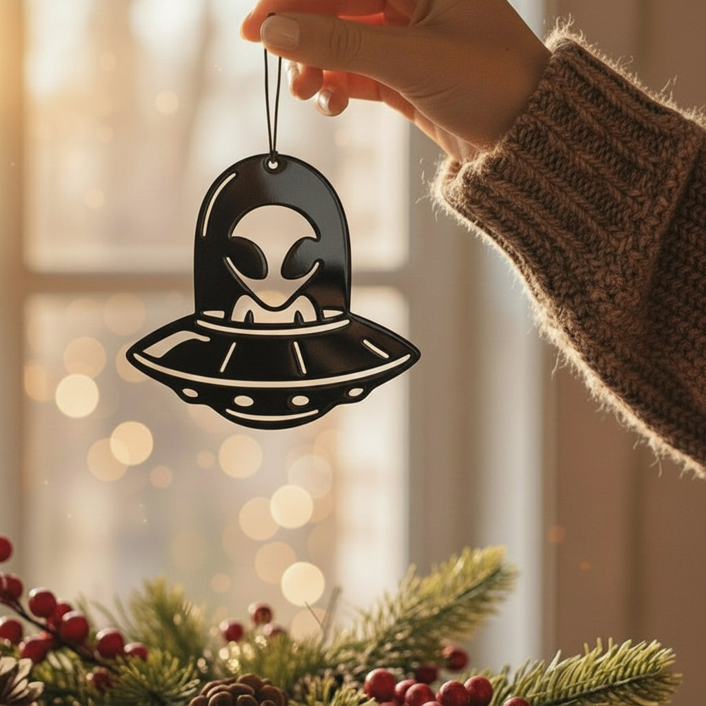 Alien UFO Ornament