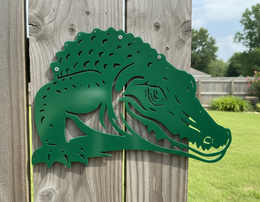 Alligator Metal Wall Art