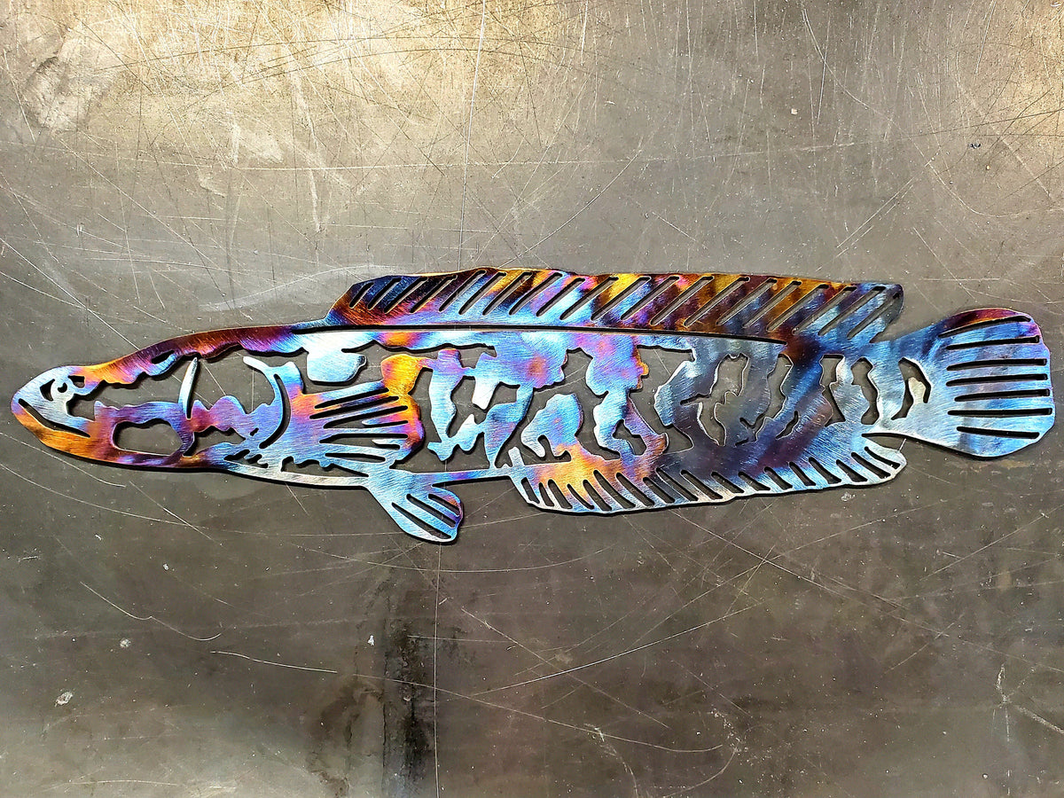 Northern Snakehead Metal Wall Art #2
