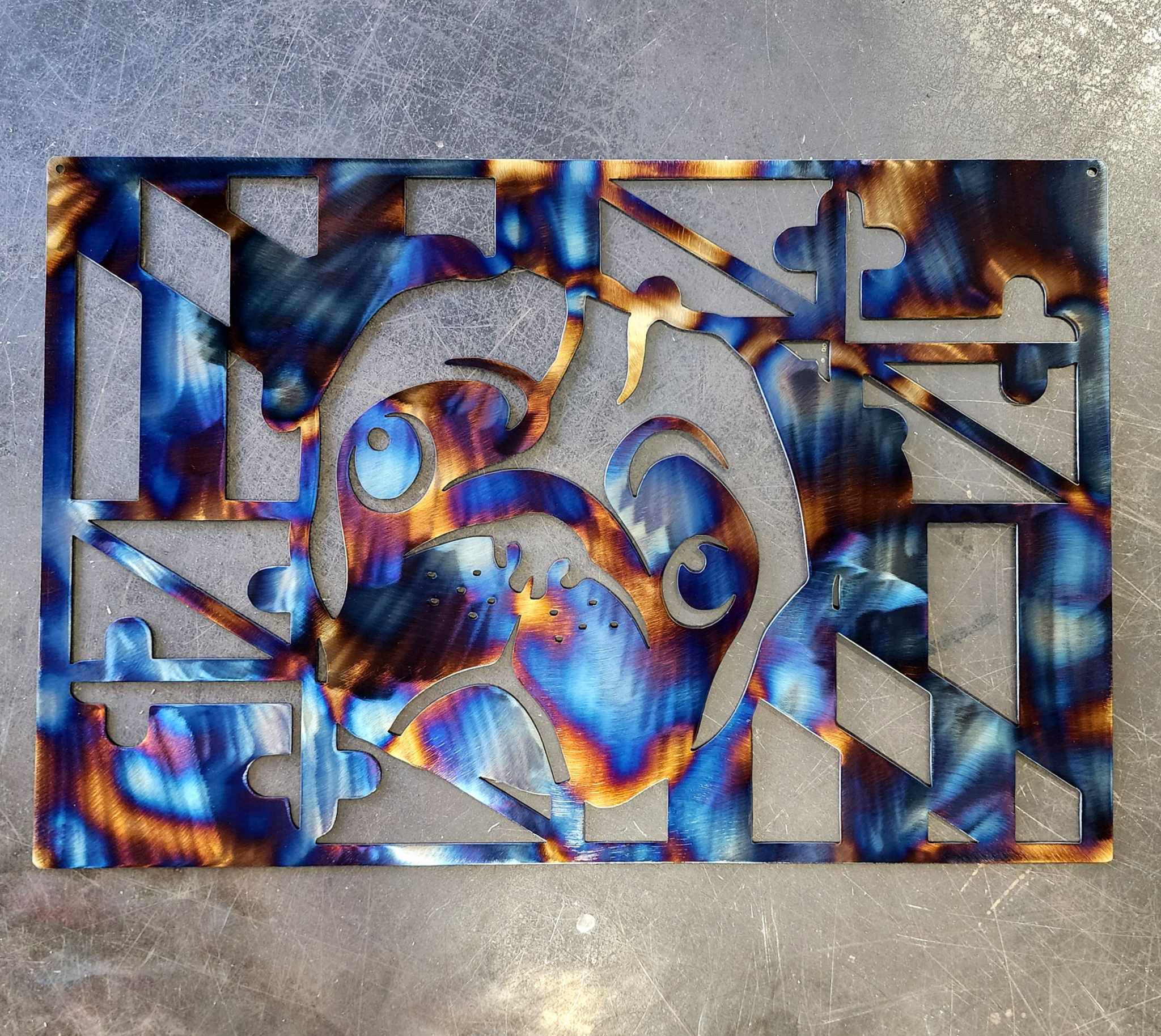 Maryland Pug Metal Art