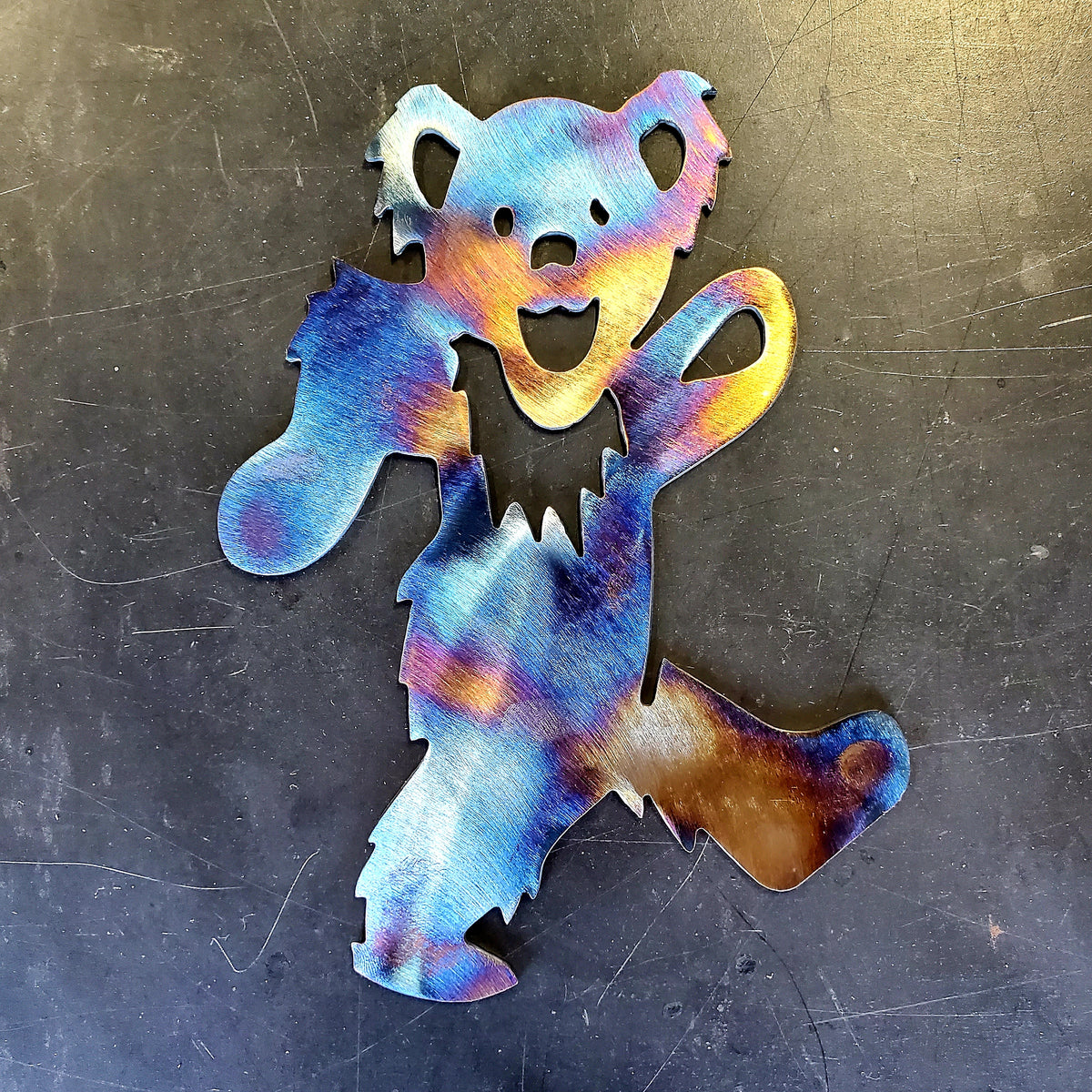 Grateful Dead Dancing Bear Metal Wall Art
