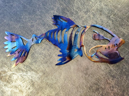 Fish Skeleton Metal Wall Art