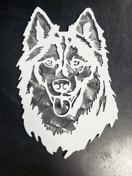 Husky Metal Wall Art