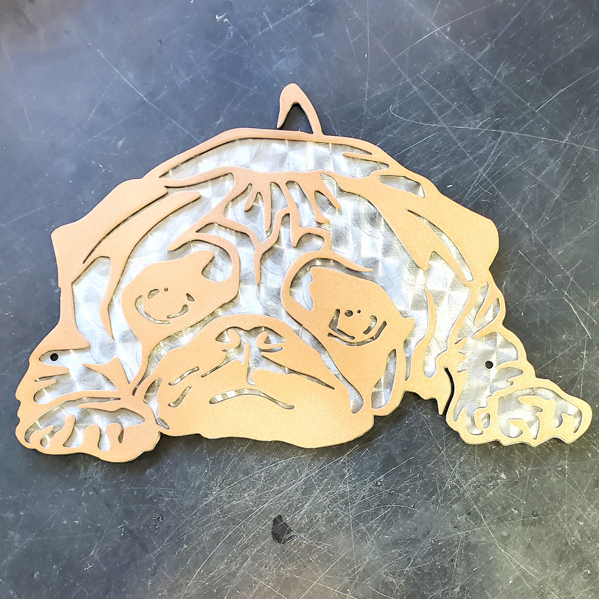 Pug Metal Wall Art