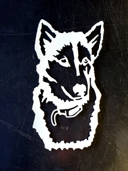 Husky Metal Wall Art