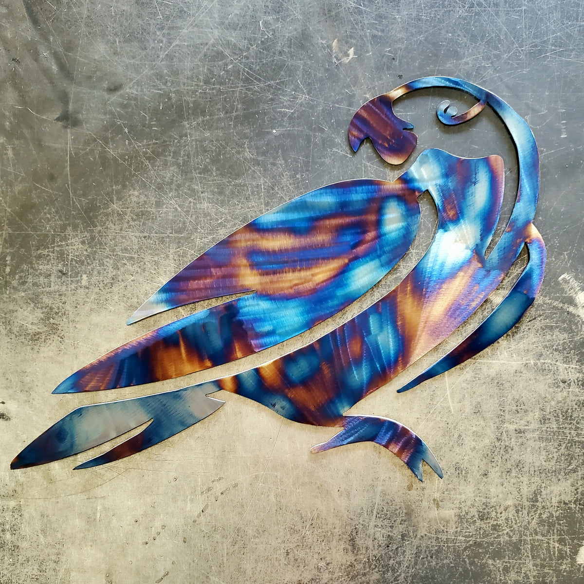 Parrot Metal Wall Art