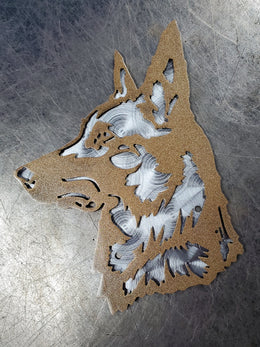 Belgian Malinois Metal Wall Art