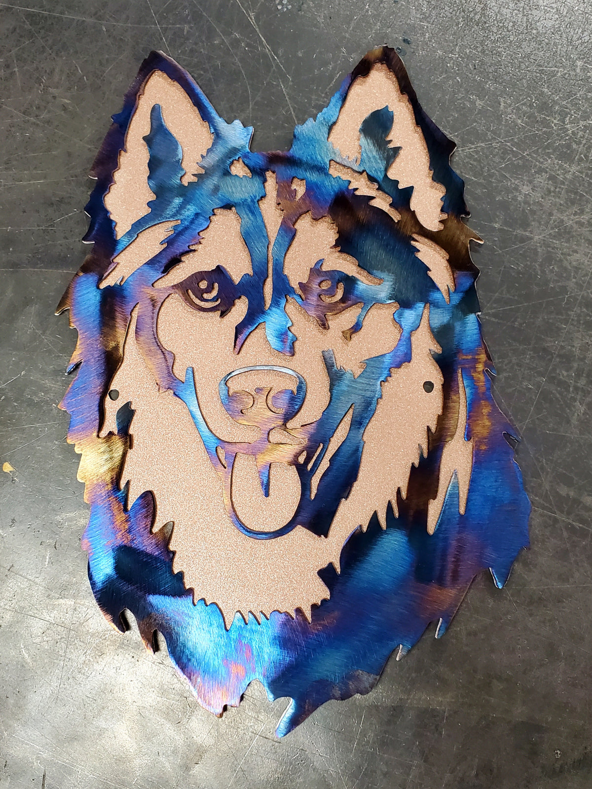 Husky Metal Wall Art