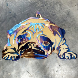 Pug Metal Wall Art