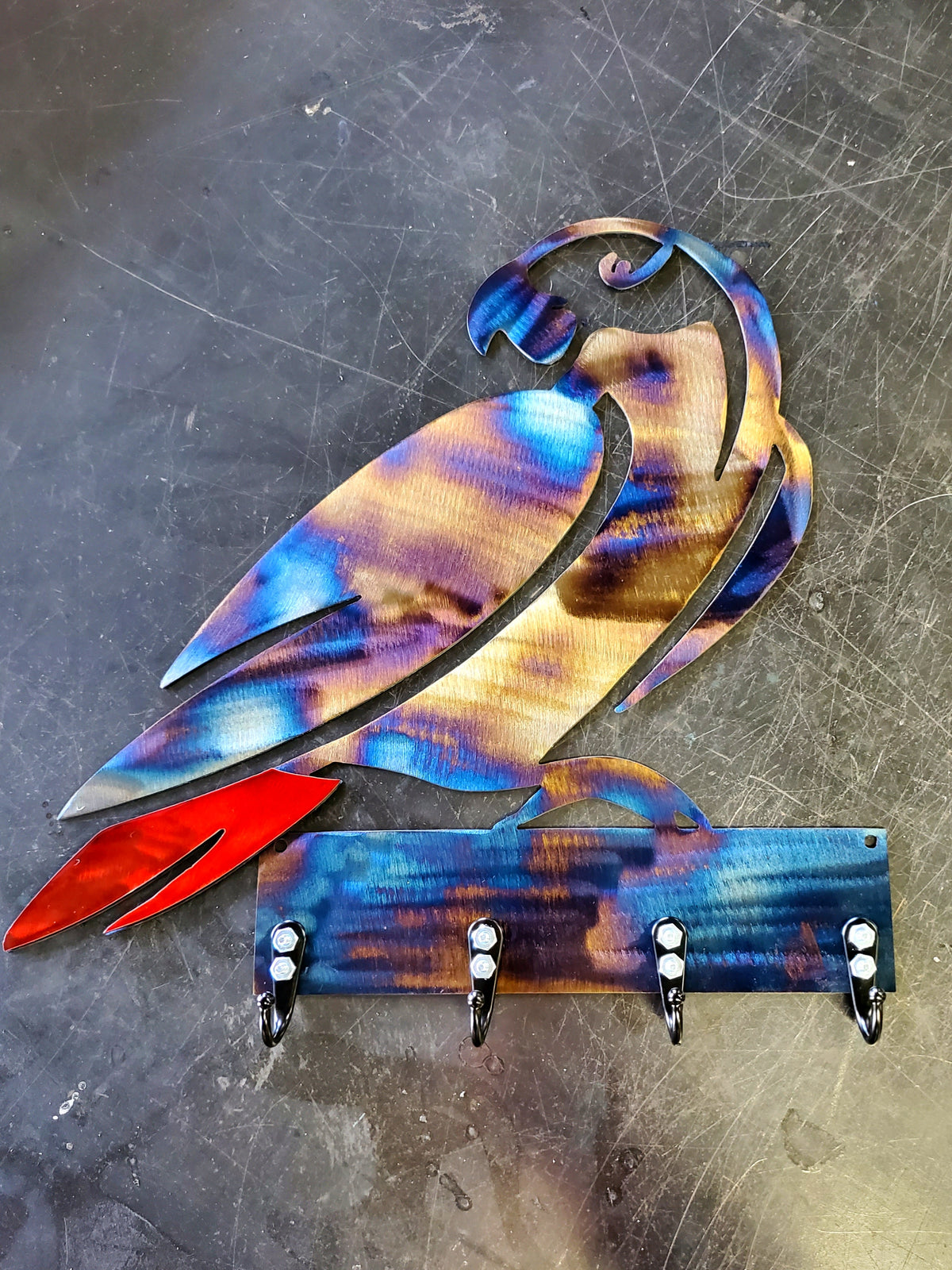 Parrot Metal Wall Art