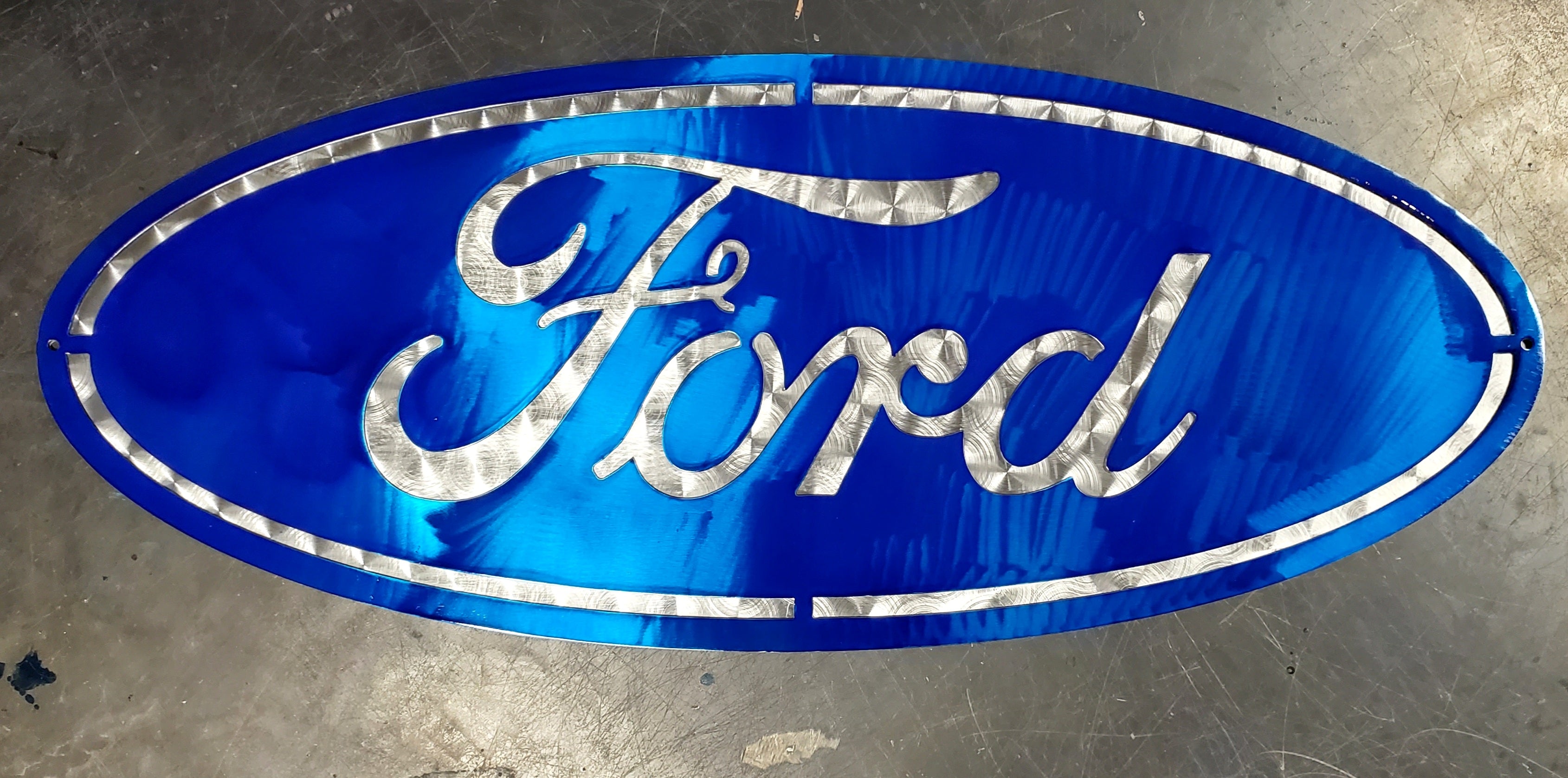 Stencil Logo Ford In Foglio Mylar - Per Aerografo, Artigianato, Decorazione Auto E Garage